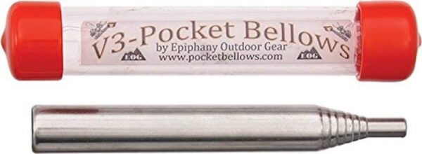 Pocket Bellows - Weatherproof Collapsible Fire Bellowing Tool for Starting Fire- an Essential Camping Gear