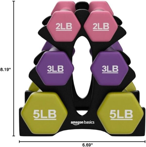 Amazon Basics Neoprene Dumbbell Hand Weights - Image 6