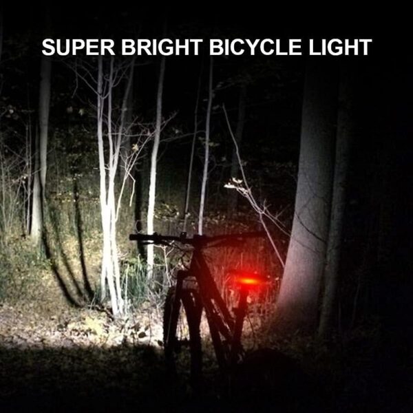 1200 Lumens Bike Lights Front and Back,3 LED USB Rechargeable Bicycle Light,Super Bright Bike Lights for Night Riding,Bike Headlight with Power Bank Function,IPX5 Waterproof,3+5 Light Modes - Image 5
