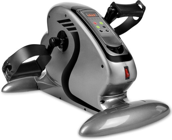 Motorized Pedal Exerciser, Electric Pedal Exerciser for Arm and Leg Low Impact Exercise Rehabilitation, No Resistance, Suitable for Seated Leg Exercise and Arm Exercise for Elderly People