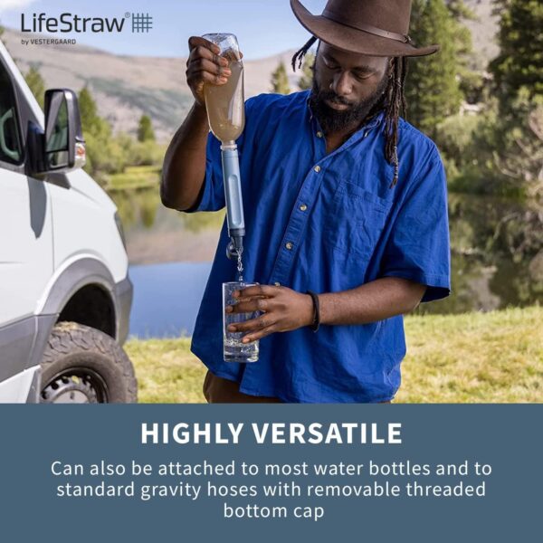 LifeStraw Peak Series Personal Water Filter for Hiking, Camping, Travel, and Emergency Preparedness, 1 Pack, Mountain Blue - Image 5