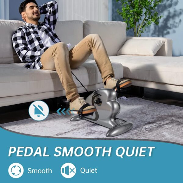 Motorized Pedal Exerciser, Electric Pedal Exerciser for Arm and Leg Low Impact Exercise Rehabilitation, No Resistance, Suitable for Seated Leg Exercise and Arm Exercise for Elderly People - Image 6