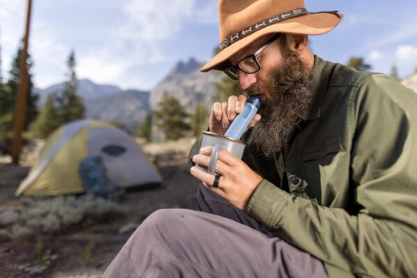 LifeStraw Peak Series Personal Water Filter for Hiking, Camping, Travel, and Emergency Preparedness, 1 Pack, Mountain Blue - Image 2
