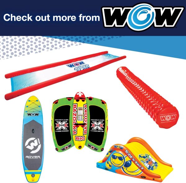 WOW Sports – UTO Starship Towable Tube for Boating – 1-5 Person 850 lbs Capacity – Inflatable Boat Tube for Water Sports – Youth & Adults. - Image 5