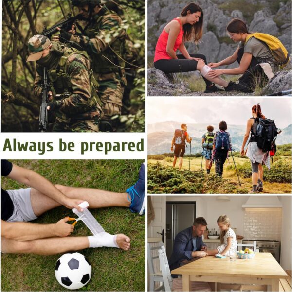 170 PCS Survival Kits, Survival First Aid Kit/Trauma Kit with Essential Survival Gear Emergency Medical Supplies for Hiking Camping Backpacking Outdoor Adventure, Gifts for Him Dad Men - Image 6