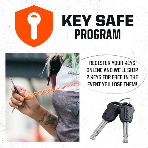 Kryptonite New York Standard Bike U-Lock, Heavy Duty Anti-Theft, 16mm Shackle with Mounting Bracket and Keys, Ultimate Security for Bicycles E-Bikes Scooters - Image 6