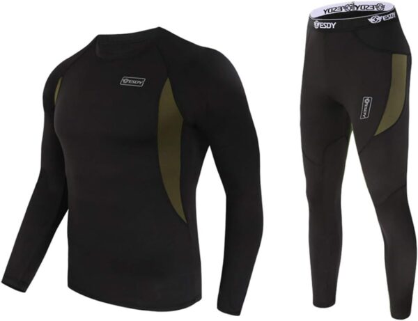 WINDCHASER Mens Thermal Underwear Set Winter Sport Hunting Gear Sport Long Johns Base Layer Bottom Top