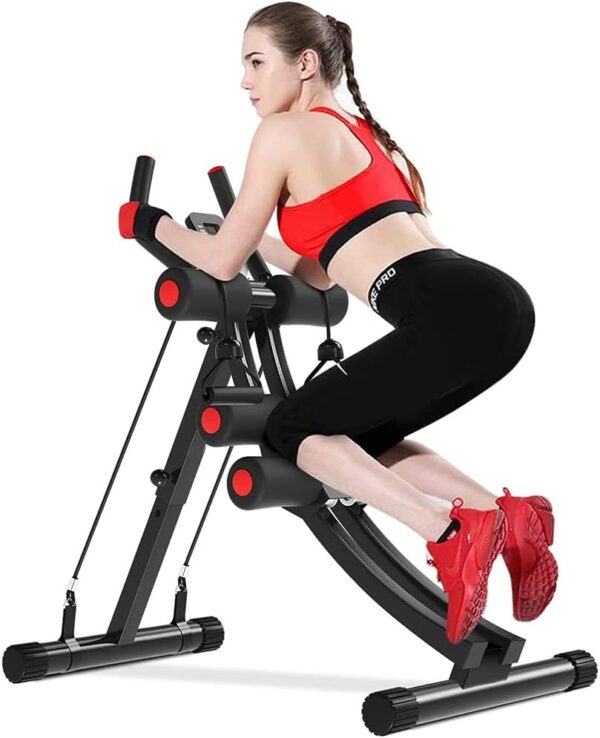 Fitlaya Fitness Core & Abdominal Trainers AB Workout Machine Home Gym Strength Training Ab Cruncher Foldable Fitness Equipment