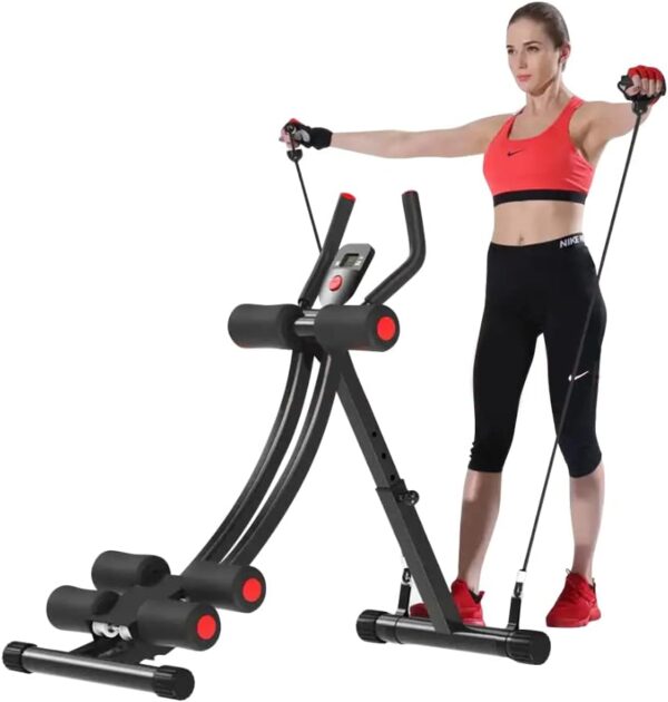 Fitlaya Fitness Core & Abdominal Trainers AB Workout Machine Home Gym Strength Training Ab Cruncher Foldable Fitness Equipment - Image 3
