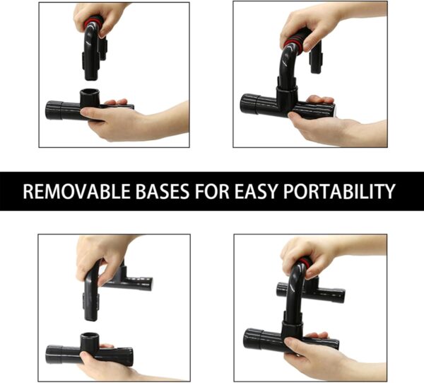 Push Up Bars Strength Training - Workout Stands With Ergonomic Push-up Bracket Board with Non-Slip Sturdy Structure Portable for Home Fitness Training, Push Up Stands Handle for Floor Workouts - Image 4