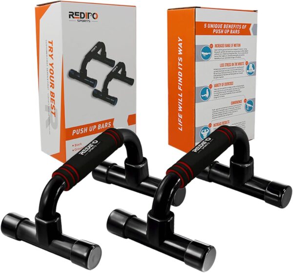 Push Up Bars Strength Training - Workout Stands With Ergonomic Push-up Bracket Board with Non-Slip Sturdy Structure Portable for Home Fitness Training, Push Up Stands Handle for Floor Workouts - Image 6