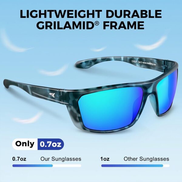 KastKing Huzzah Polarized Sport Sunglasses for Men and Women, Ideal for Driving Fishing Cycling and Running,UV Protection - Image 4