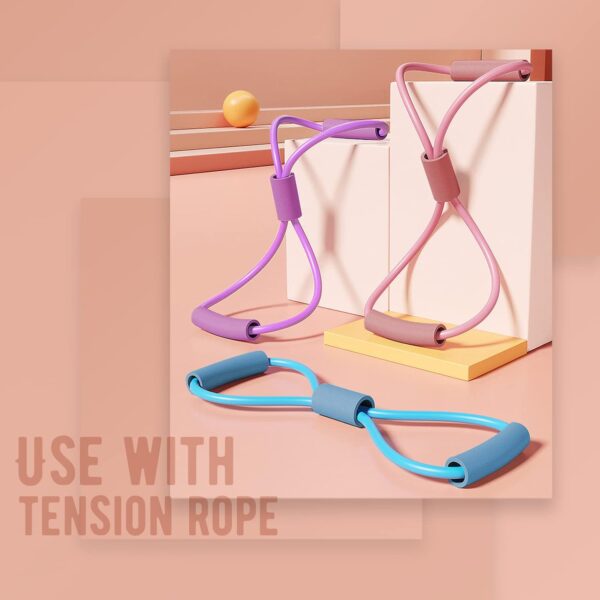 Thigh Master Thigh Exerciser, Hip & Inner Thigh Exercise Equipment, Pelvic Floor Muscle Trainer with Figure 8 Resistance Band for Arm Leg, Thigh Toner Kegel Exercise Products for Women - Image 7