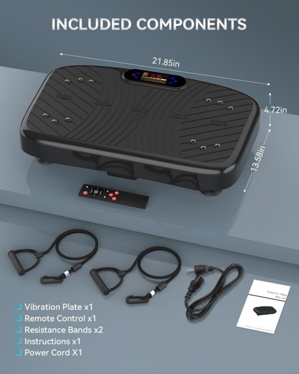 Vibration Plate Exercise Machine, Vibration Plate Platform for Lymphatic Drainage, 200 Adjustable Speeds Power Shaping Waver Vibrating Plate Helps Weight Loss, Shaping, Max Weight 450 Lbs - Image 7