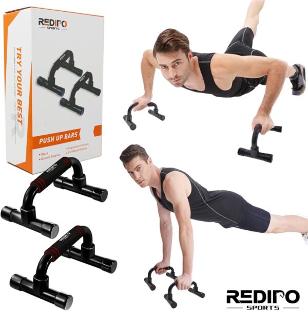 Push Up Bars Strength Training - Workout Stands With Ergonomic Push-up Bracket Board with Non-Slip Sturdy Structure Portable for Home Fitness Training, Push Up Stands Handle for Floor Workouts - Image 5
