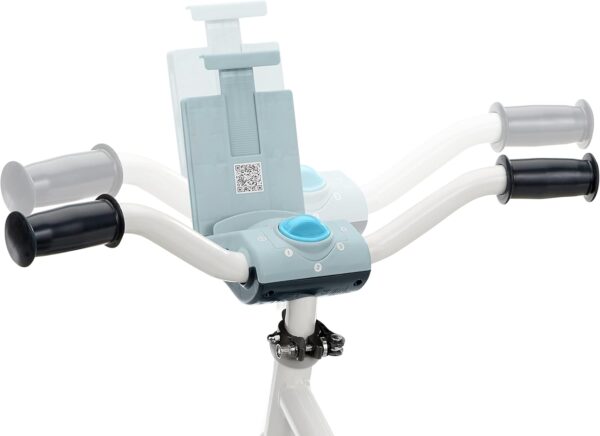 Little Tikes Pelican Explore & Fit Cycle Adjustable Play Fitness Exercise Equipment Stationary Bike with Videos and Built-in Bluetooth Speaker, For Kids Ages 3-7 Years, WHITE, BLUE - Image 11