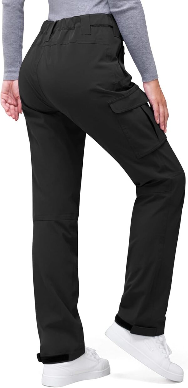33,000ft Women's Rain Pants, Waterproof Lightweight Breathable Rain Overall Hiking Pants - Image 2