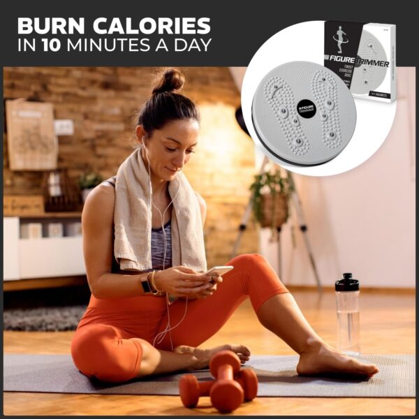 Core Abs Twister Board - Waist Sculptor Twister Board for Core & Ab Exercise - Waist Twisting Disc, Dizzy Disc Twist Board for Slimming Workout with 8 Magnets Reflexology - Image 7