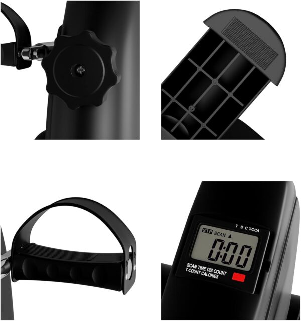 Under Desk Bike and Pedal Exerciser - At-Home Physical Therapy Equipment and Exercise Machine for Arms and Legs with LCD Screen by Wakeman Fitness - Image 7