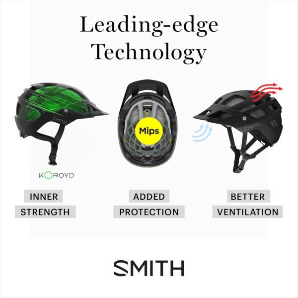 SMITH Forefront 2 MTB Cycle Helmet – Adult Mountain Bike Helmet with MIPS Technology – Lightweight Impact Protection for Men & Women – Adjustable Visor - Image 4
