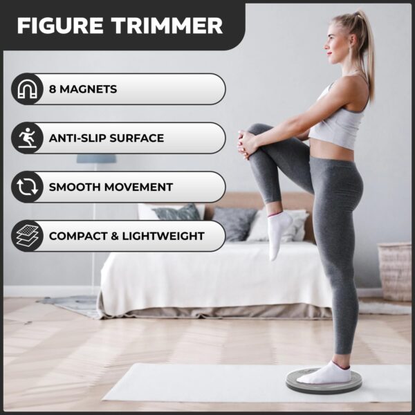 Core Abs Twister Board - Waist Sculptor Twister Board for Core & Ab Exercise - Waist Twisting Disc, Dizzy Disc Twist Board for Slimming Workout with 8 Magnets Reflexology - Image 2