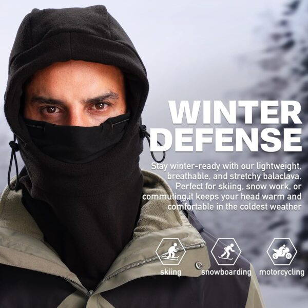 Winter Face Mask for Men Women,Balaclava Ski Mask for Cold Weather, Snowboarding Gear,Snowboard Mask - Image 2