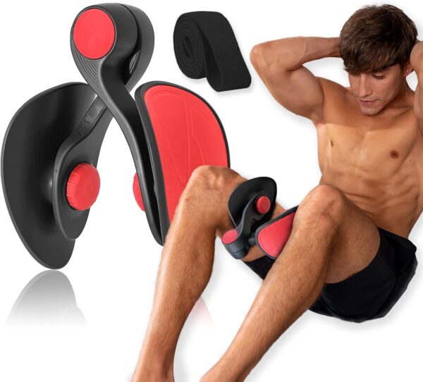 Thigh Master 35lb Pelvic Floor Muscle Repair Trainer Kegel Inner Thigh Exercise Workout Equipment Pilates for Home Workouts Hip Under Desk Exercise Men Women with Band