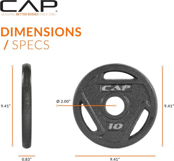 CAP Barbell 2-Inch Olympic Grip Weight Plate | Multiple Options - Image 4