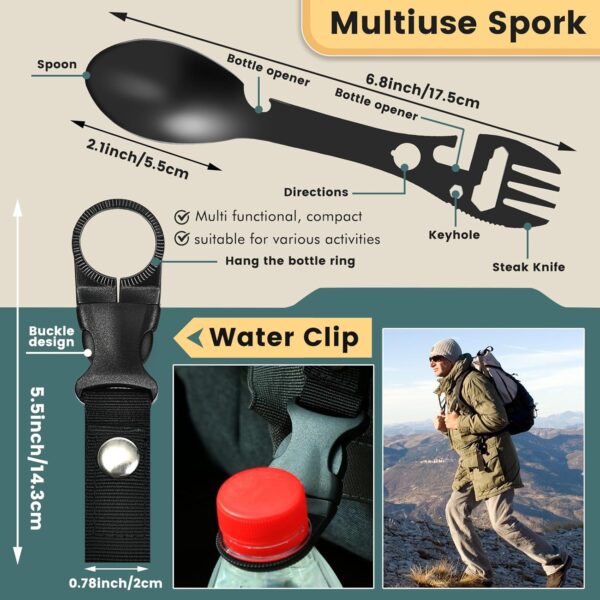 Survival kit,16 in 1 Professional Survival Gear Tool kit, Camping Gear, Camping Essentials, for Father's Day, Christmas, Hiking, Hunting - Image 7