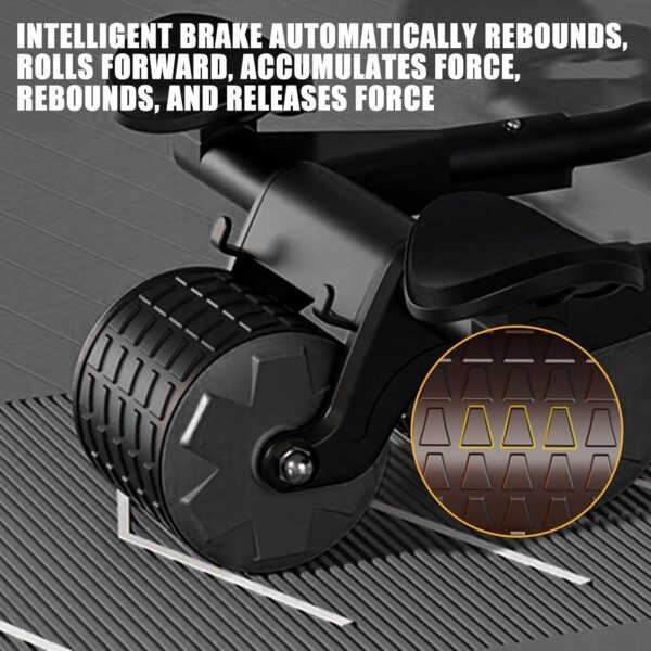 Uota Elbow Support Automatic Rebound Abdominal Wheel，Ab Roller for Abdominal Exercise Machine，Abs Workout Equipment，Dolly Core Strengthening Trainer Fitness Belly Training - Image 5