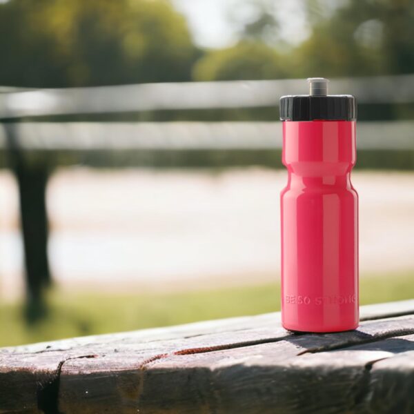 50 Strong Sports Water Bottles – Reusable 22 oz BPA-Free Plastic Bottles with Pull Top Cap – Made in USA – Top Rack Dishwasher Safe – Fits Most Bike Cages Brand - Image 4