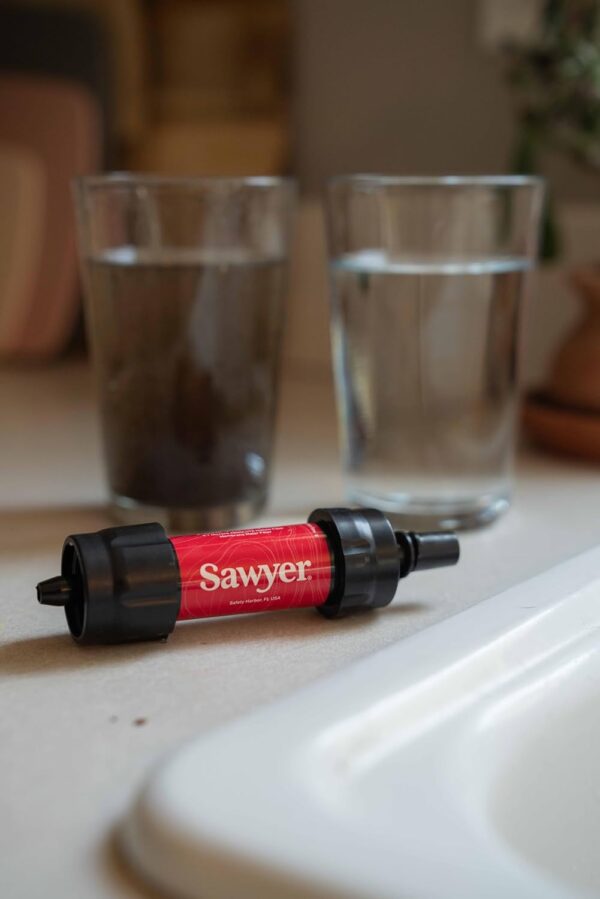 Sawyer Products SP120 Mini Water Filtration System, Filter and Cleaning Plunger only, Single, Red - Image 2
