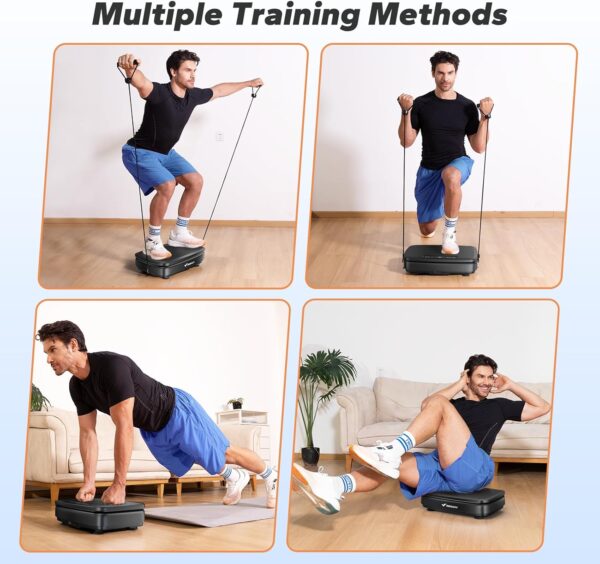 MERACH Vibration Plate Exercise Machine, Vibration Plate for Lymphatic Drainage, Vibrating Plate Exercise Machine for Women Men, Workout Equipment for Home - Image 5