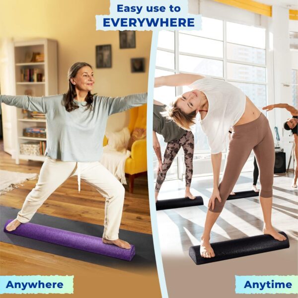 Yes4All High Density Half Round Foam Roller Support Pain Relieved, Physical Therapy, Back, Leg and Muscle Restoration, 12", 18", 24", 36" - Image 3