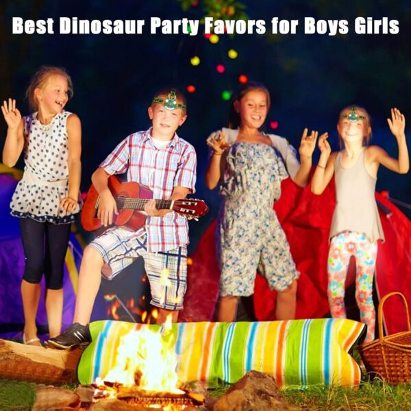 Triceratops LED Headlamp - Dinosaur Headlamp for Kids Camping Gear Essentials | Dinosaur Toy Head Lamp Flashlight for Boys Girls or Adults | Ideal Gift for Birthday, Halloween, Christmas, New Year - Image 7