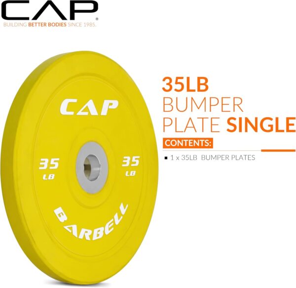CAP Barbell Rubber Olympic Bumper Plate | Multiple Options/Colors - Image 2