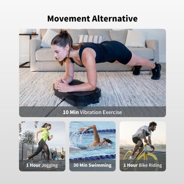 Vibration Plate Exercise Machine, Exercise Equipment for Whole Body, Vibration Plate for Home Fitness and Training - Image 6
