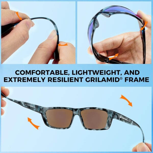 KastKing Huzzah Polarized Sport Sunglasses for Men and Women, Ideal for Driving Fishing Cycling and Running,UV Protection - Image 6