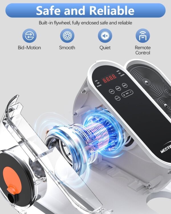 Under Desk Elliptical Machine, Electric Ellipse Leg Exerciser While Sitting for Seniors Adults, Leg Ercise Pro, Leg Exerciser While Sitting, Home Use Seated Ellipse Leg Exerciser - Image 2