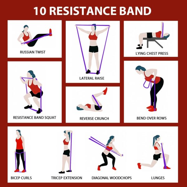 LEEKEY Resistance Bands, Exercise Bands Pull Up Assist Bands - Workout Bands Set - Mobility Band Powerlifting Bands for Men and Women Fitness Training, Physical Therapy,Home Workouts - Image 6
