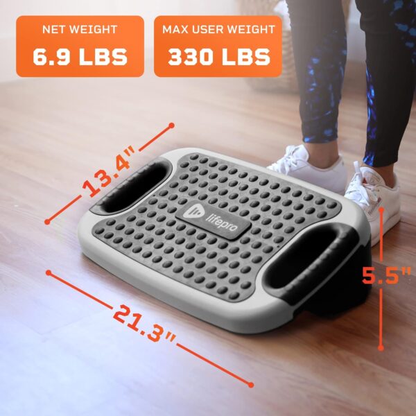 Lifepro 4-in-1 Aerobic Balance Board and Step Up Exercise Platform - Adjustable Multifunctional Slant Board for Home Workouts, Non-Slip Stepper Design - Image 6