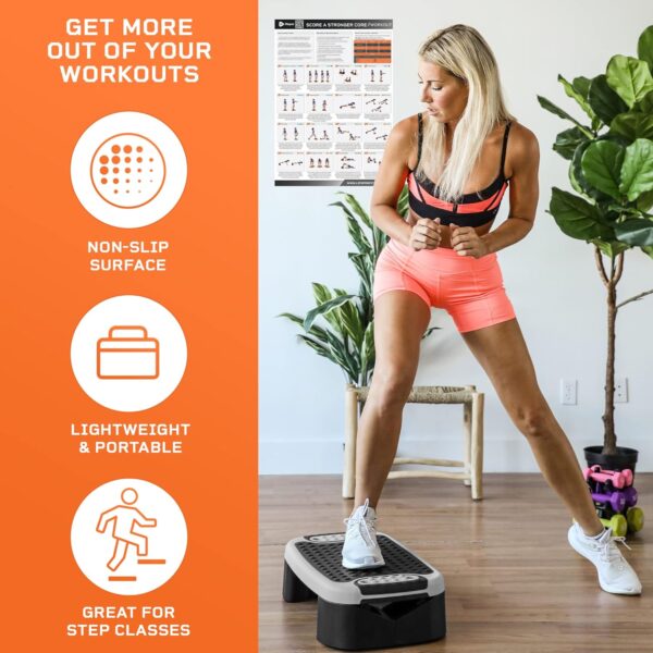Lifepro 4-in-1 Aerobic Balance Board and Step Up Exercise Platform - Adjustable Multifunctional Slant Board for Home Workouts, Non-Slip Stepper Design - Image 2