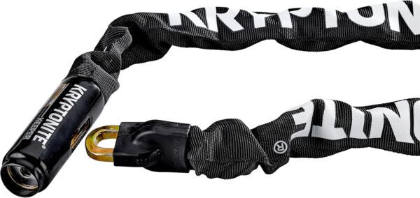 Kryptonite Keeper 712 Bike Chain Lock, 4 Feet Long Heavy Duty Anti-Theft Bicycle Chain Lock with Keys for Bike, Motorcycle, Scooter, Bicycle, Door, Gate, Fence,Black - Image 2