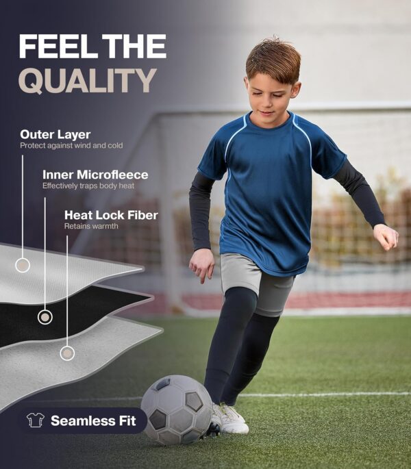 Thermajohn Thermal Underwear for Kids, Boys Thermal Underwear Set | Kids Base Layers for Skiing | Long Johns for Boys Kids - Image 4