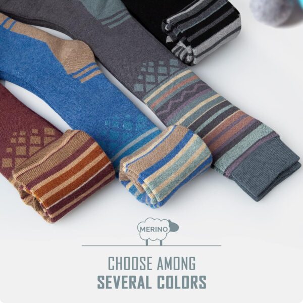 Ski Socks 2-Pack Merino Wool, Over The Calf Non-Slip Cuff for Men & Women - Image 6