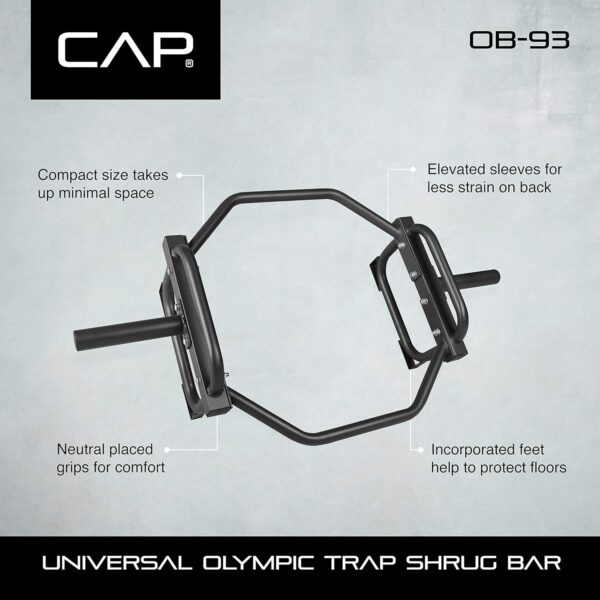 CAP Barbell Olympic Trap Bar and Shrug Bar for Deadlifts - Image 6