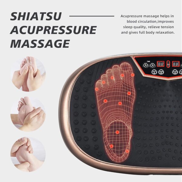 EILISON FitMax 3D XL Vibration Plate Exercise Machine - Whole Body Workout Vibration Platform w/Loop Bands - Lymphatic Drainage Machine for Weight Loss, Shaping, Wellness, Recovery - Image 7