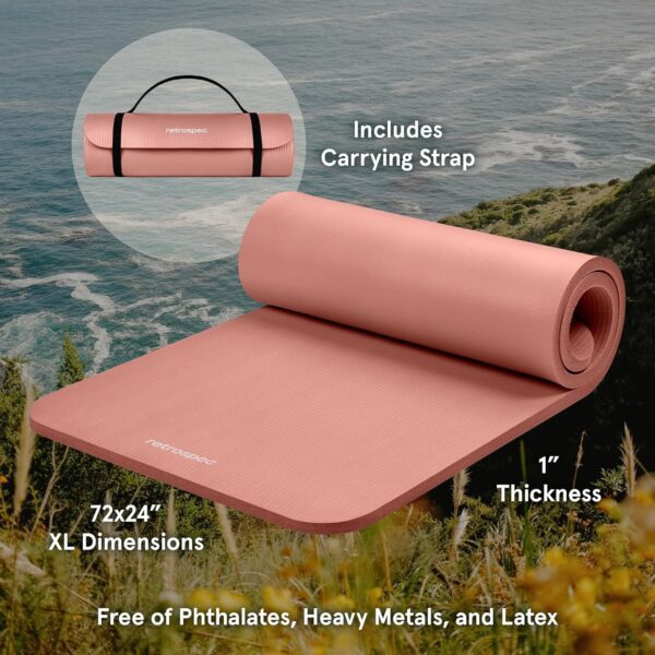 Retrospec Solana 1 inch Yoga Mat - Image 2