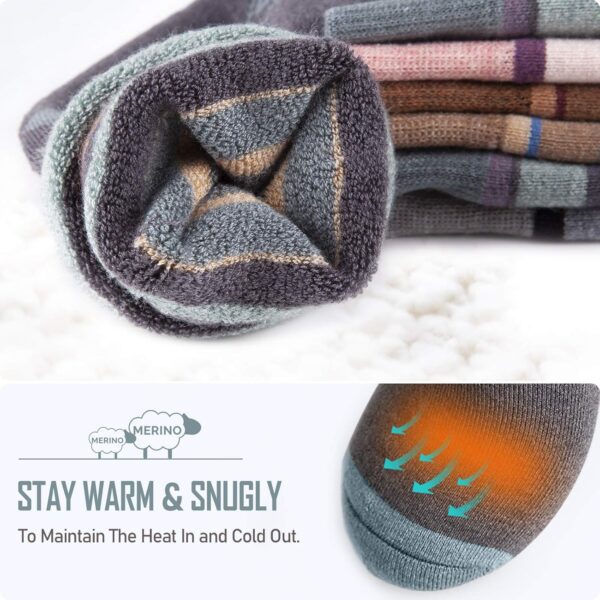 Ski Socks 2-Pack Merino Wool, Over The Calf Non-Slip Cuff for Men & Women - Image 3
