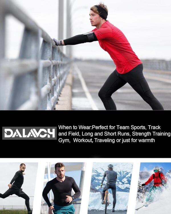4/5 Pack Thermal Compression Shirts for Men Long Sleeve Running Gear Undershirt Base Layer for Winter Cold Weather - Image 6